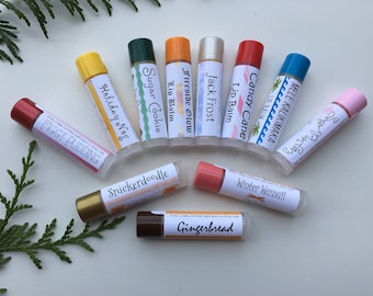 Christmas Lip Balm - Organic Ingredients & Essential Oils