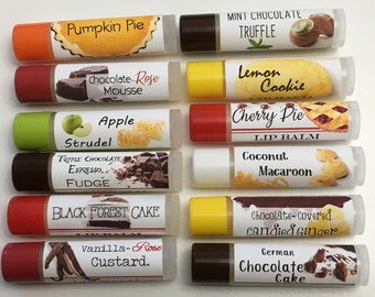 Unique Lip Balm Flavors - Organic Ingredients, Essential Oils, No artificial flavor