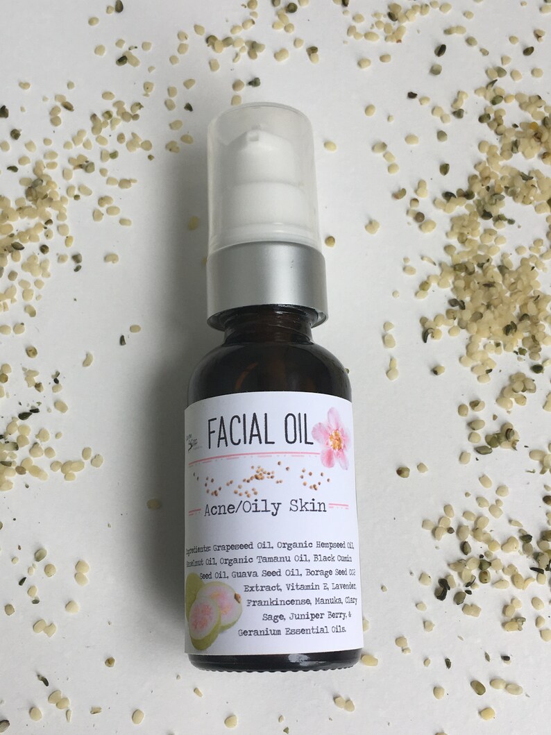 AcneProne Skin Facial Oil High Linoleic Acid Serum Etsy