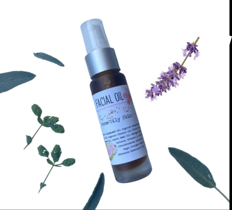 Acneprone Skin Facial Oil High Linoleic Acid Serum Etsy