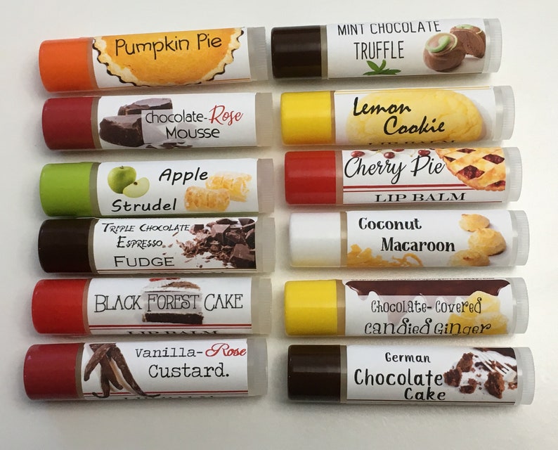 Unique Lip Balm Flavors Organic Ingredients Essential Oils Etsy