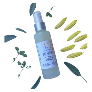 Balancing Toner - for Oily/Combination Skin; Organic Herbs, Vitamins, & Botanicals