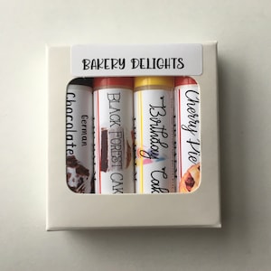 Bakery Delights: Natural Lip Balm Set