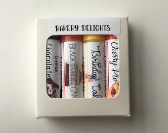 Bakery Delights: Natural Lip Balm Set