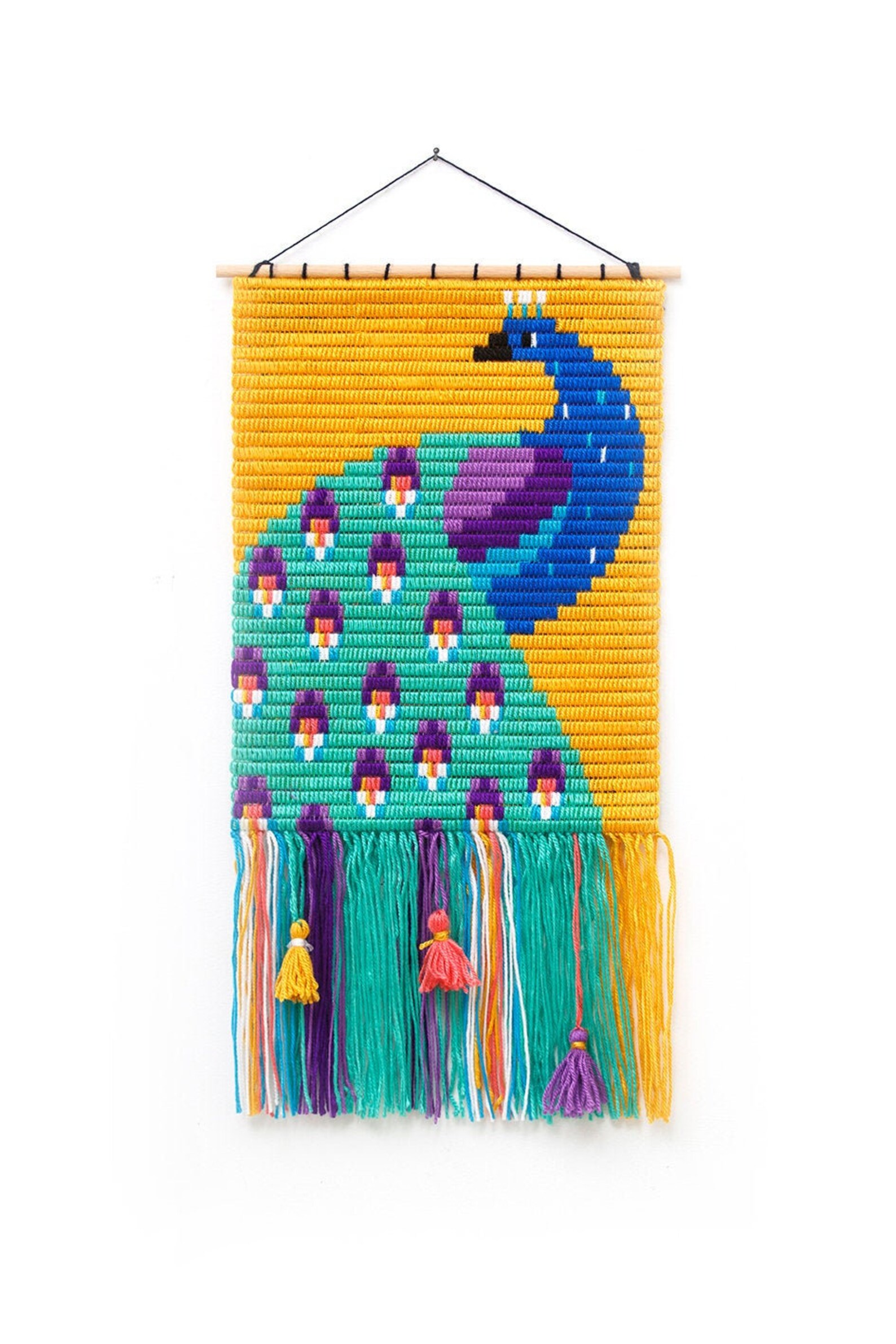 DIY Home Decor Needlepoint 3D Peacock Wall Art Kit for Etsy