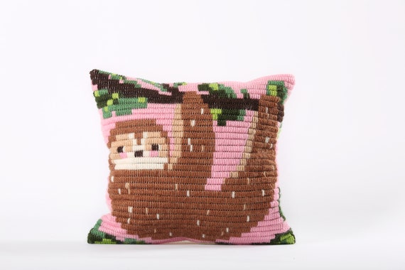DIY Needlepoint Pillow Kits Ignites Kids' Creativity Craft a Cozy