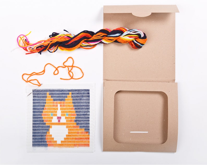 2 DIY Needlepoint Kits for Beginners. Easier Than Cross Etsy