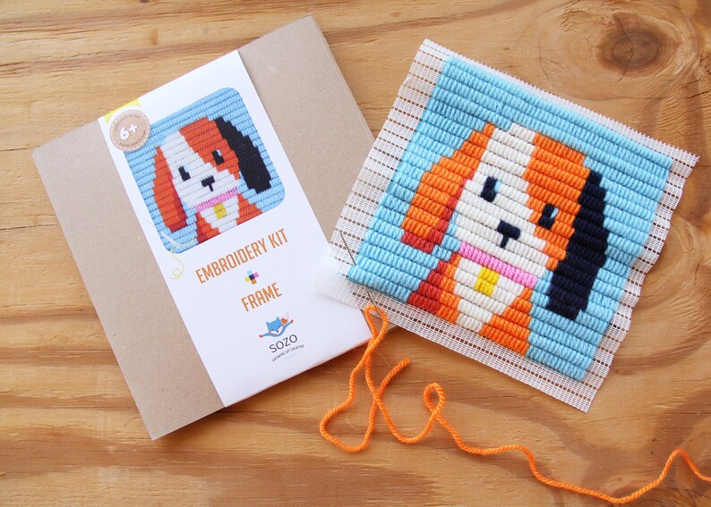 2 DIY Needlepoint Kits for Beginners. Easier Than Cross Etsy