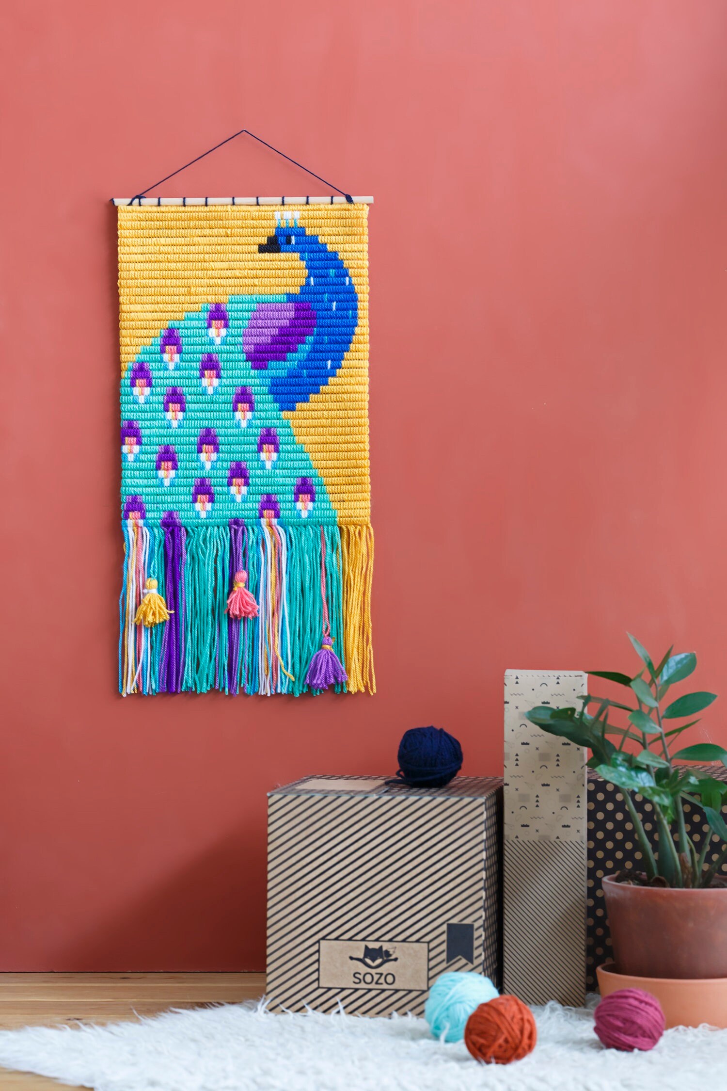 DIY Home Decor Needlepoint 3D Peacock Wall Art Kit for Etsy