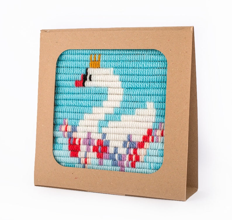 2 Kid Needlepoint Kits Modern Needlepoint Kits Kid Craft Etsy