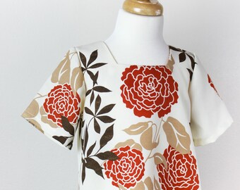 Floral Baby Dress: Short Sleeve Polyester Girl's Outfit