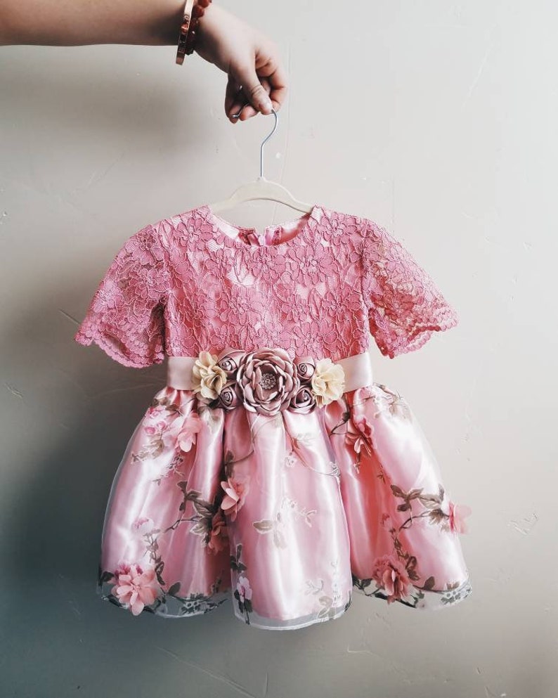 baby girl blush dress