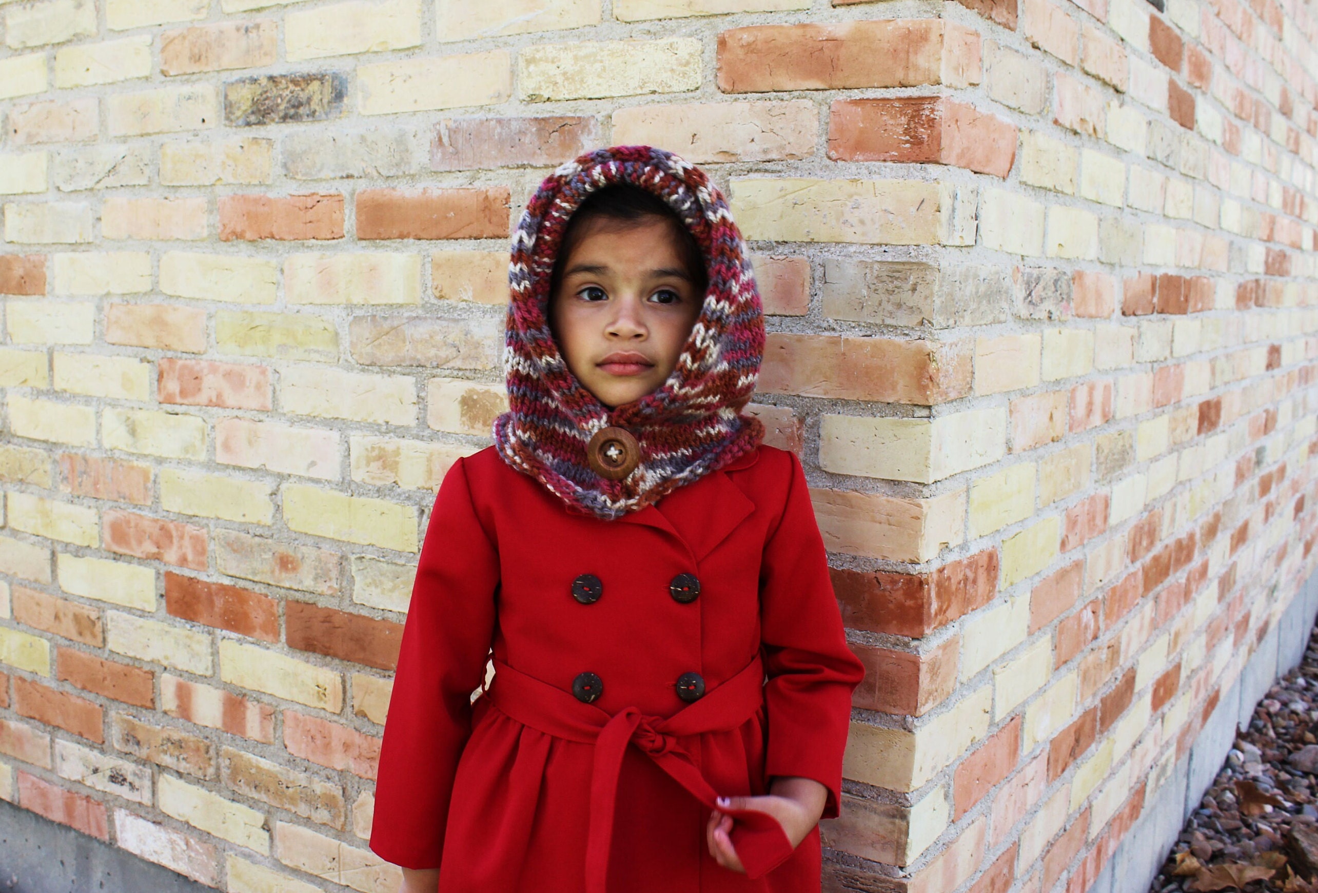 Girls red winter coat best sale