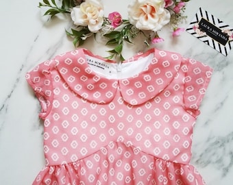 Girl summer dress, toddler vacation dress, baby summer outfit, girl spring dress, toddler outfit, cute pink dress, baby vacation dress