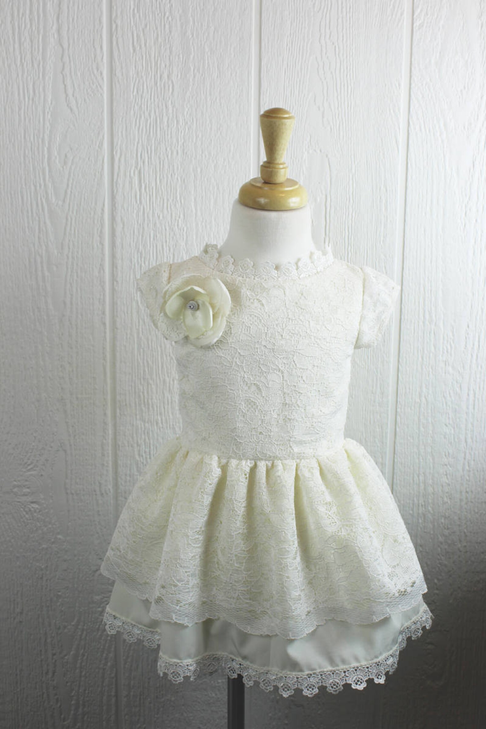 Girls white lace dress baby white lace dress kids white lace Etsy