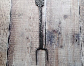 Very Old Hand Forged Iron 'Multi Tool' For Bread Dough etc