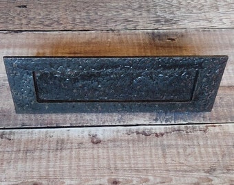 Heavy Reclaimed Iron reclaimed door mail slot