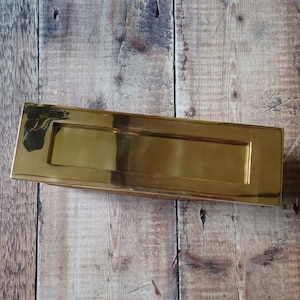 Vintage Polished Brass Mail Slot