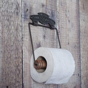 Victoria Toilet Fixture Iron Toilet Roll Holder, Vintage Style Iron Toilet Paper Holder, Cast Iron Toilet Tissue Holder