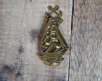 The Cutty Sark: Small Brass Door Knocker