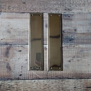 2 Georgian Stlye Polished Brass Finger Plates