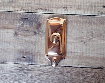 Art Nouveau Style Copper Doorbell Press