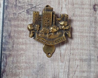Ludlow Castle: Small Vintage Brass Door Knocker