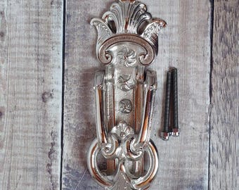 Polished Nickel Plated Brass Door Knocker, Nickel Doorknocker