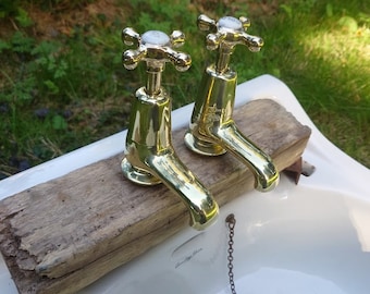 Antique Brass Bath Taps: Restored And Ready To Fit