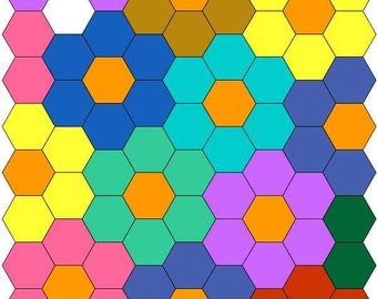 Folded Hexie Quilt Pattern