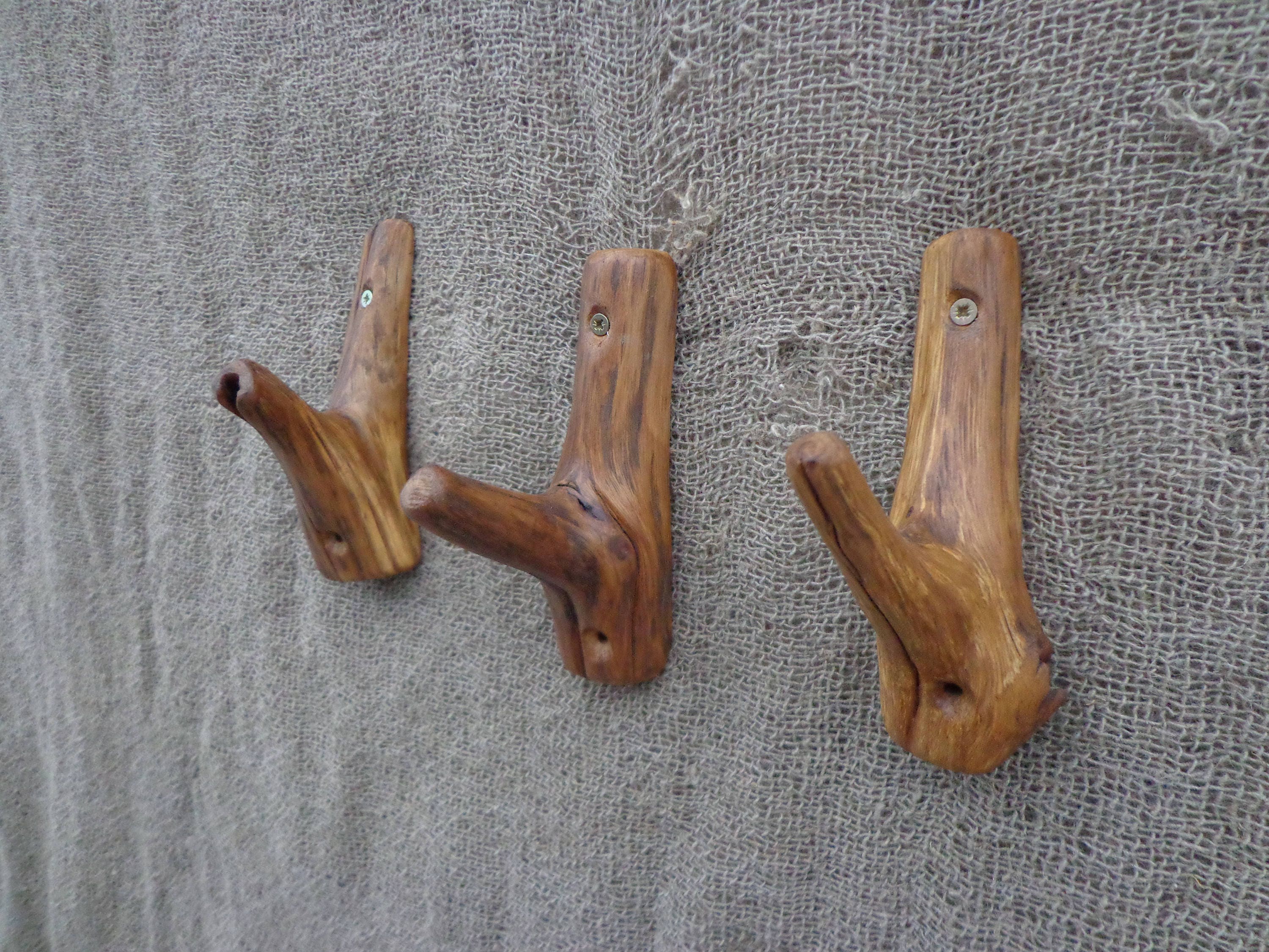 Unusual Unique Natural Branch HooksWooden Wall Hooks Set of Etsy