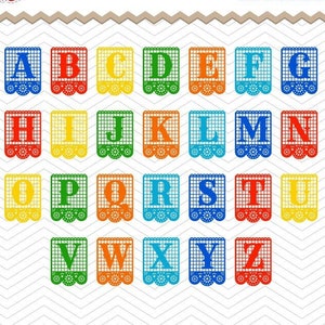May include: Alphabet letters A through Z in a colorful paper picado style. Each letter is in a separate banner with a decorative border. The letters are in a variety of colors, including red, orange, yellow, green, blue, and purple.