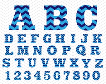 Sports Alphabet Chevron Letters Numbers SVG PNG DXF eps, baseball college Font, Vinyl Decal Cut Files Cricut Design Silhouette studio
