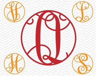Circle Script Alphabet SVG PNG DXF eps Vine Font, Vinyl Decal Cut File Cricut Design Silhouette studio, Make the Cut Download