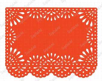 Papel Picado Rahmen SVG, Papel Picado Banner, Cinco de Mayo svg, Fiesta, Party, Flaggen, Festival, Geburtstag, Tag des Todes, Cricut, Silhouette