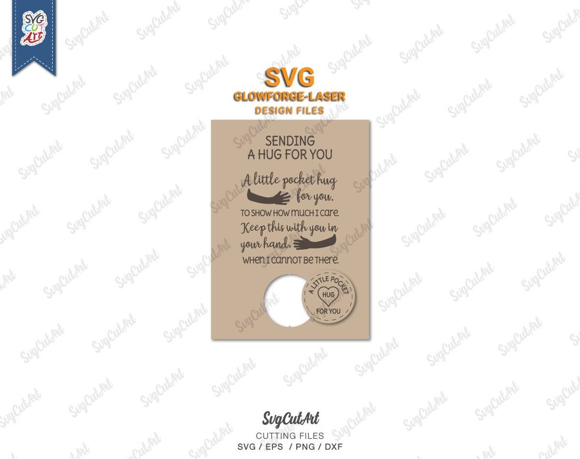 A Little Pocket Hug Svg Decor Svg Svg Laser Etsy Hong Kong