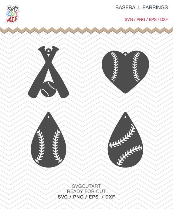 Download Craft Supplies Tools Stencils Templates Baseball Multi Part Earrings Svg Baseball Hat Ball Bats Pendant Svg Jewelry Laser Cuttable Template Commercial Use Cut File Png Dxf Vc 274