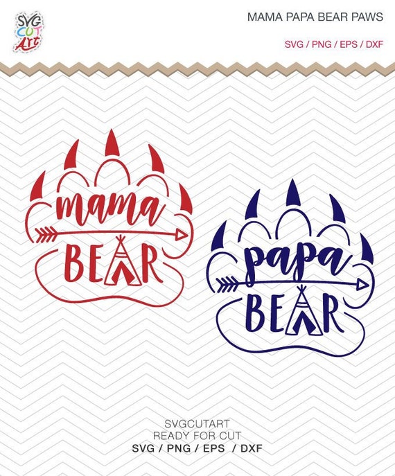 Download Mama Papa Bear In Claws Mama Bear Svg Claw Bear Svg Bear Etsy