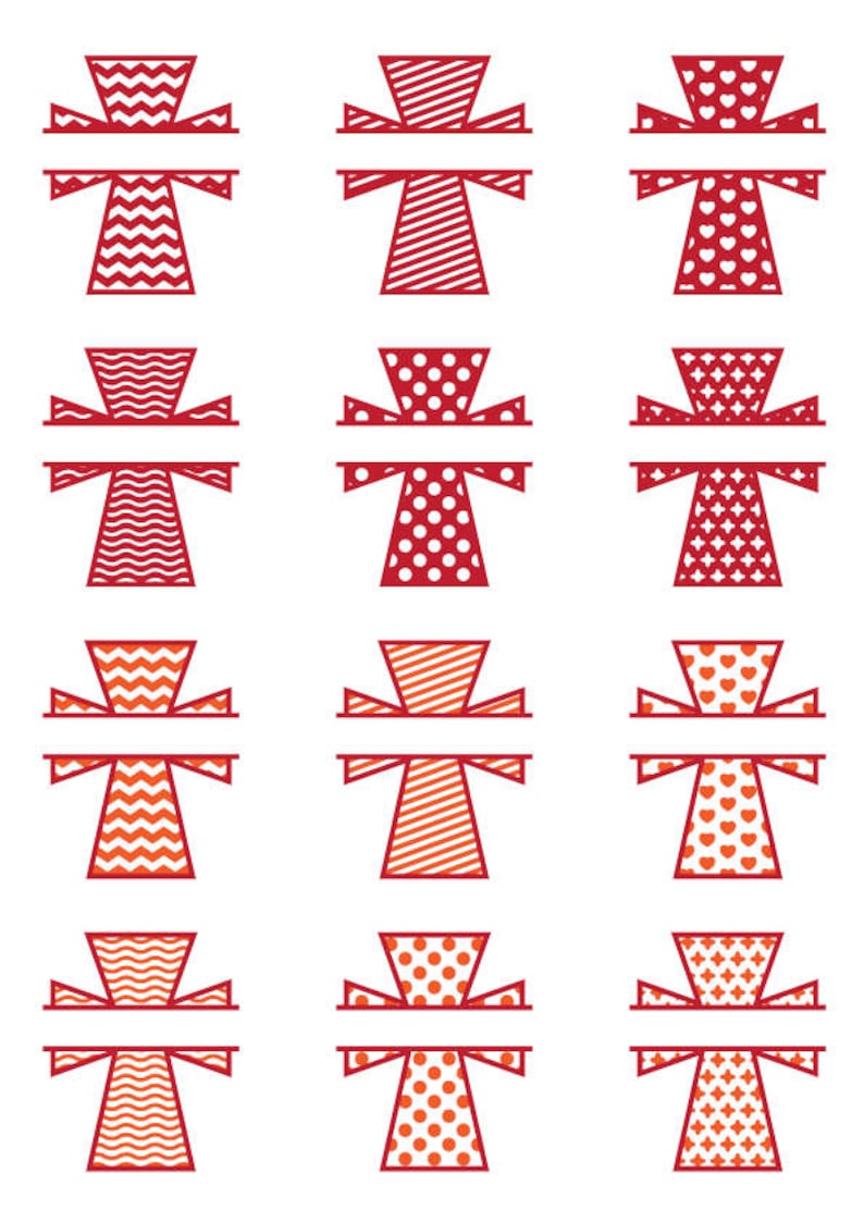 Download Easter Cross Split Monogram Frames DXF SVG PNG eps SET2 ...