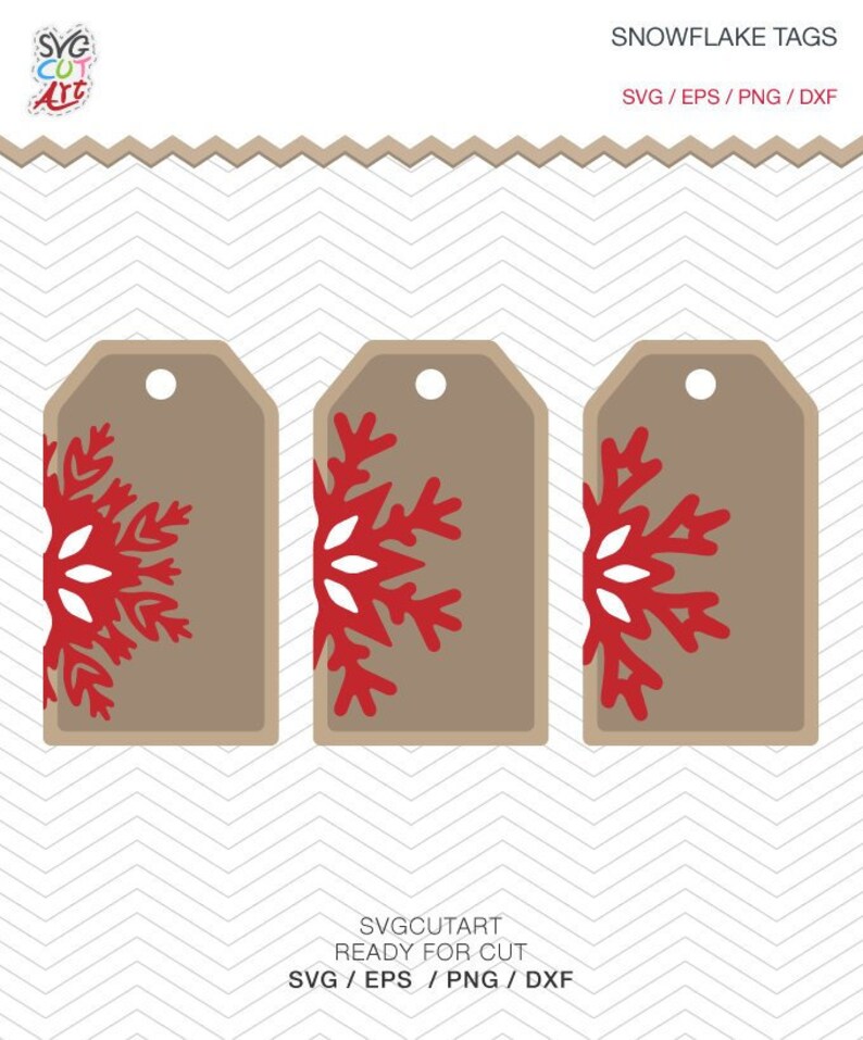 Download Gift Tags Snowflake SVG DXF PNG eps Vinyl holy night ...