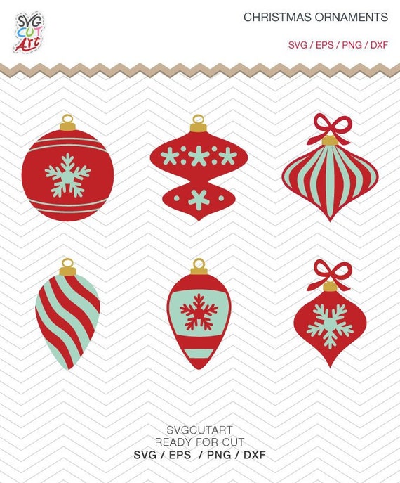 Christmas Ornaments Svg Dxf Png Eps Winter Svg Christmas Svg Etsy