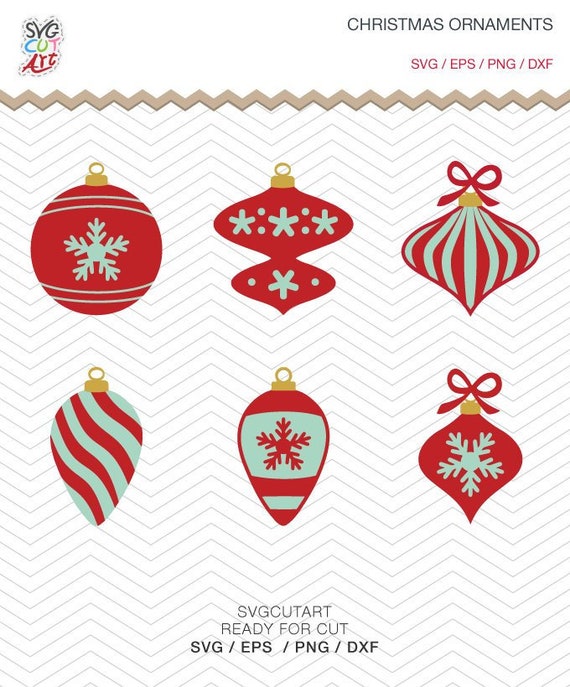 Christmas Ornaments SVG DXF PNG Eps Winter Svg Christmas Svg  Etsy