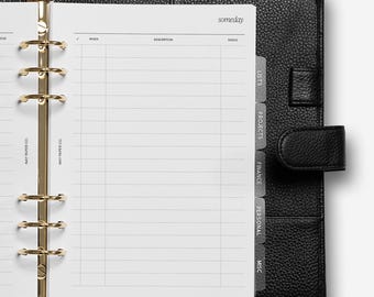 Someday Planner Insert
