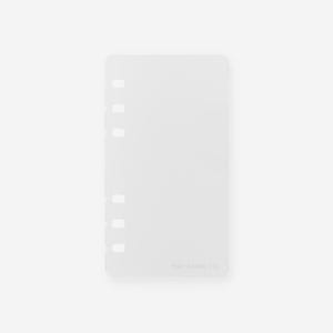 Frosted Plastic Page Lifter Dashboard | Minimal Planner Refill