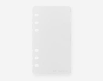 Frosted Plastic Page Lifter Dashboard | Minimal Planner Refill