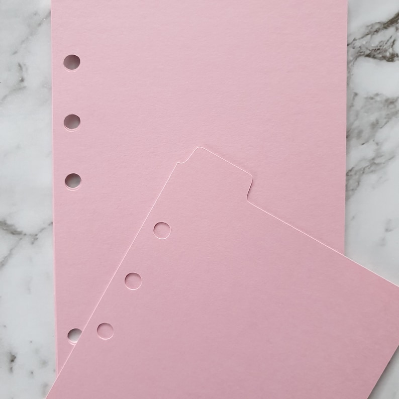 Top Tab Agenda Planner Dividers Cardstock Candy Pink