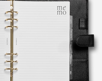Memo Notes Planner Insert