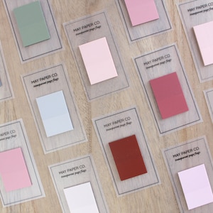 WIDE Transparent Page Flag Sticky Note | Minimal Stationery