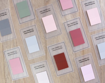 WIDE Transparent Page Flag Sticky Note | Minimal Stationery