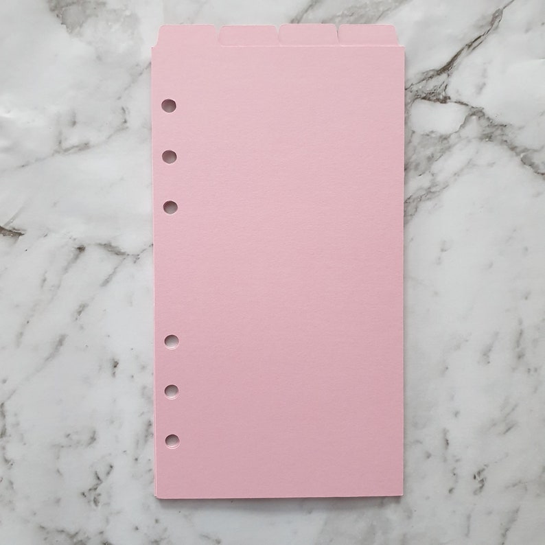 Top Tab Agenda Planner Dividers Cardstock Candy Pink